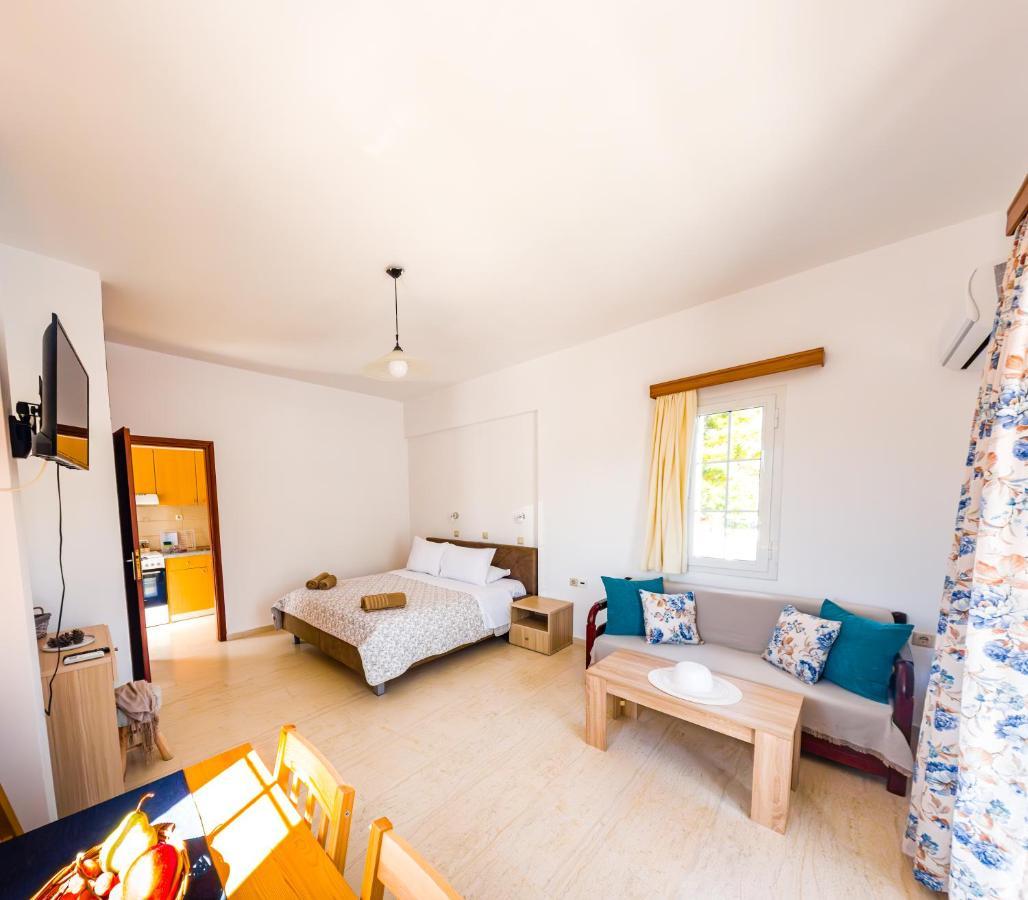 Anna Ageliki Aparthotel Damnoni Bagian luar foto