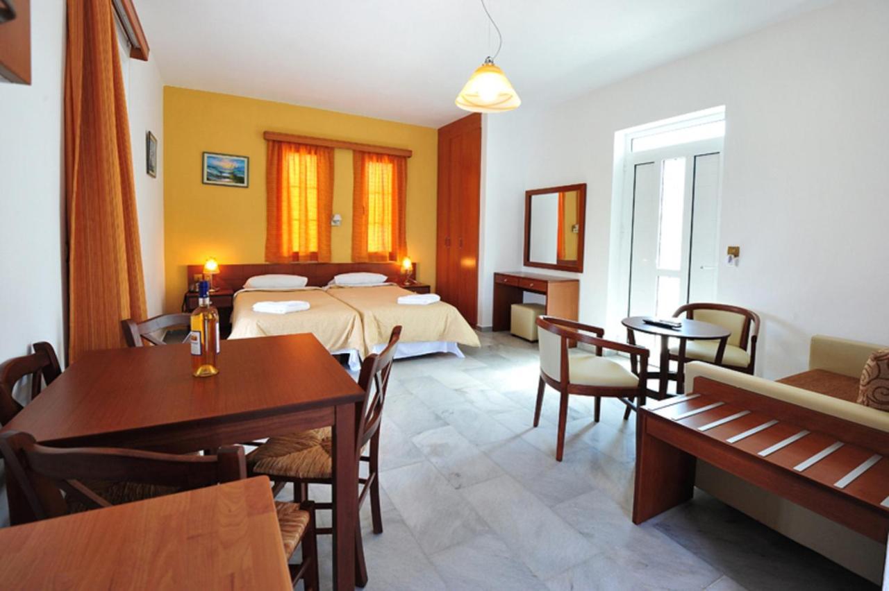 Anna Ageliki Aparthotel Damnoni Bagian luar foto